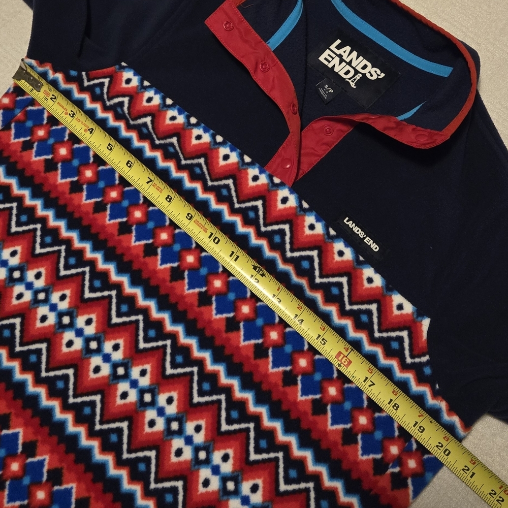 Lands' End Southwestern Pattern Pullover, Size Sm… - image 8